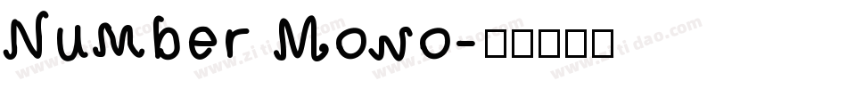 Number Mono字体转换